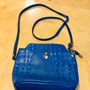 Blue Leather Purse